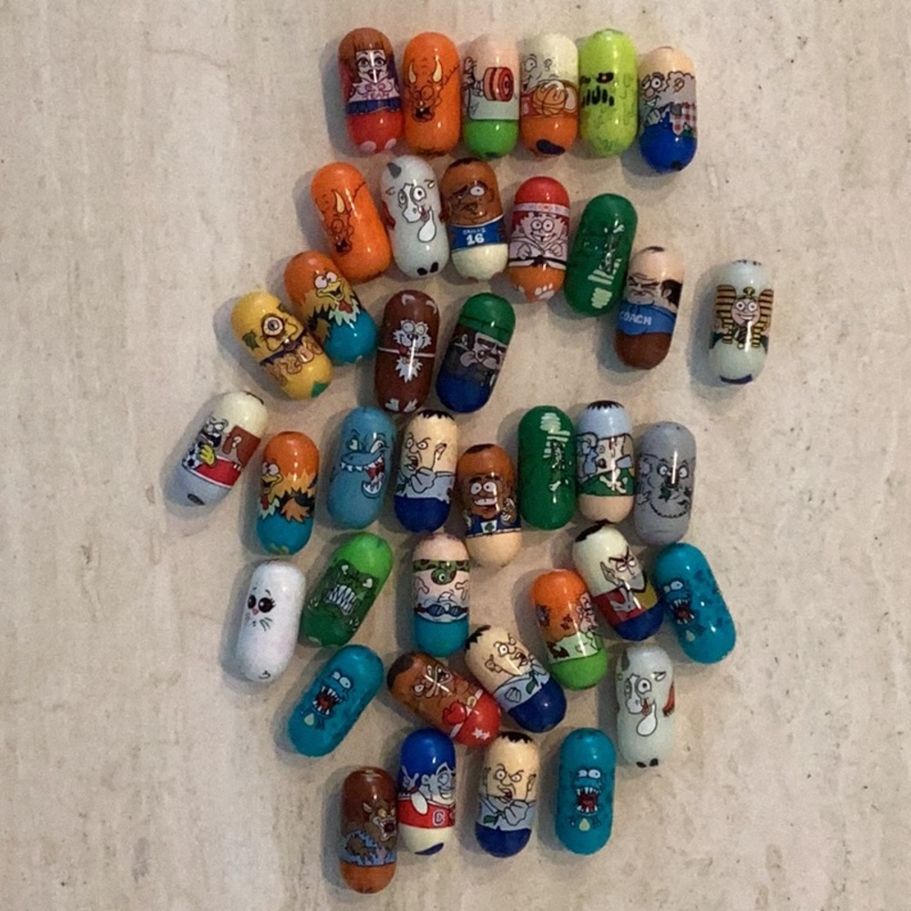 Mighty Beanz Toys Vintage Assorted Toy Lot Of 38 Assortment Jumping Beans